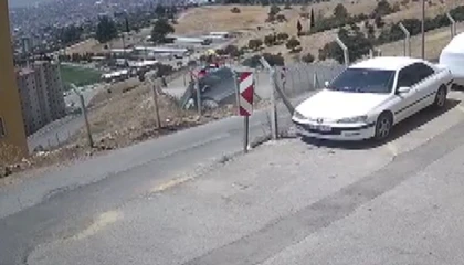 Kahramanmaraşta trafik kazası güvenlik kamerasında