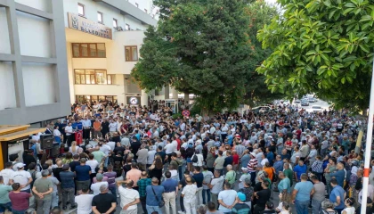Manavgatta tutuklanan belediye başkanı Nefi Karaya destek mitingi