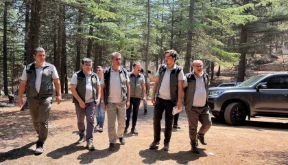 Mersin Orman Bölge Müdürü Gülnardaki sahalarda incelemelerde bulundu