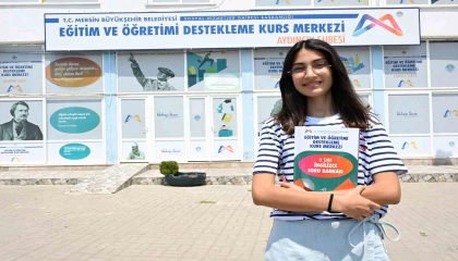 Mersinde Aydıncıkın LGS birincisi Büyükşehir Belediyesi kurs merkezi öğrencisi çıktı