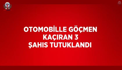 Otomobille göçmen kaçıran 3 şahıs tutuklandı