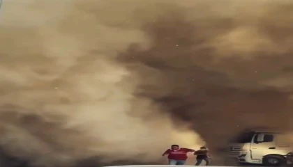 Yıkımda toz bulutu paniği