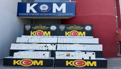 Adanada 12 milyon makaron ve 725 kilogram tütün ele geçirildi