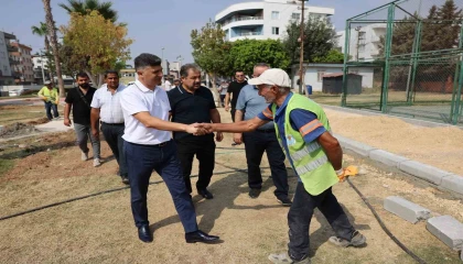 Akdenizde Barış Parkı yenileniyor