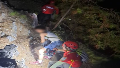 Alanya Kalesinde doğa fotoğrafı çekmek isterken mahsur kaldılar