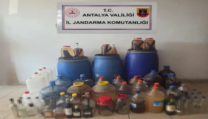 Alanyada sahte içki operasyonu