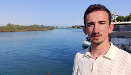 Antalya açıklarında orkinos peşindeyken balina ile karşılaştılar