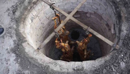 Babadan oğula aktarılan asırlık kuyu kebabı geleneği sürüyor