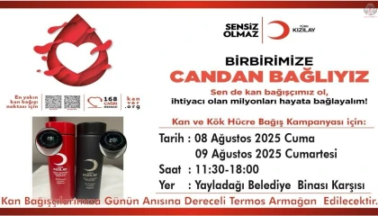 BAŞKAN YALÇIN’DAN KAN BAĞIŞINA DAVET