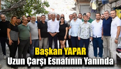 Başkan Yapar, Uzun Çarşı esnafıyla bir araya geldi
