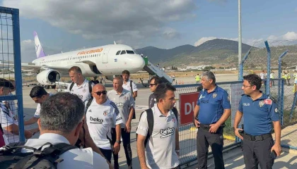 Beşiktaş, Gazipaşa-Alanya Havalimanına geldi