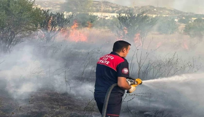 Burdurda arazi yangınında 50 dönüm alan zarar gördü