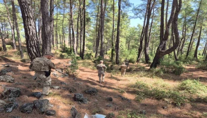 Burdurda jandarmadan orman yangınlarına karşı 24 saat devriye