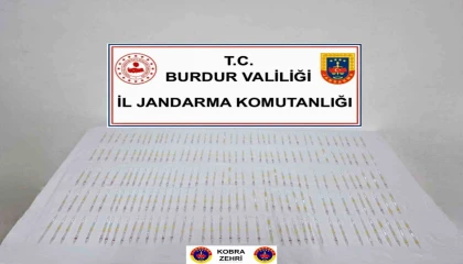 Burdurda piyasa değeri 60 milyon lira olan 201 tüp kobra zehri ele geçirildi