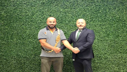 CW Enerji şampiyon başpehlivan Orhan Okuluyu ağırladı