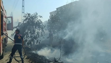 Defnede çadır yangını