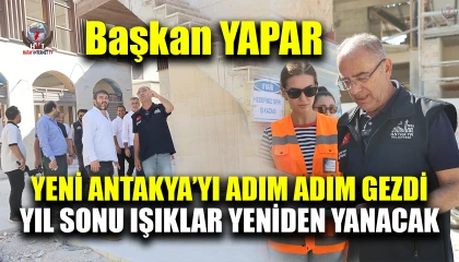 Depremde yerle bir olan Antakyanın ticaret merkezi yeniden inşa ediliyor