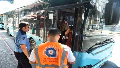 Halk otobüslerinde klima denetimi sürüyor