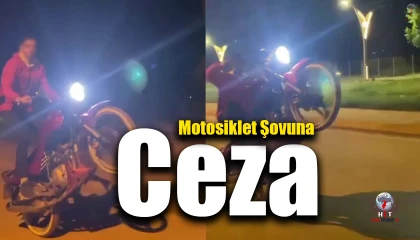 Hatay'da Akrobatik Motosiklet Şovuna Ceza