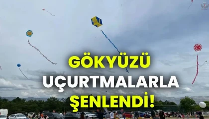 Hatayda gökyüzü rengarenk uçurtmalarla renklendi