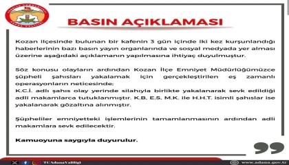 İş yeri kurşunlamasıyla ilgili Adana Valiliği açıklama yaptı