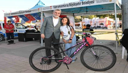 Kahramanmaraşta 170 çocuğun ilk kez bisiktleti oldu