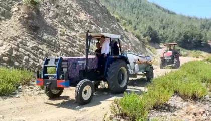 Karacaören Göletine balıklar ve yangınlar için su takviyesi yapıldı