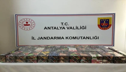Kaşta 22 kilo kaçak nargile tütünü ele geçirildi