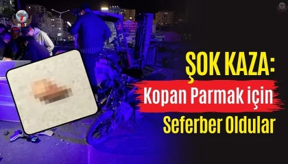 Kazada kopan parmağı gece karanlığında arayarak buldular