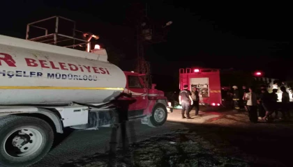 Kemerde trafo yangını