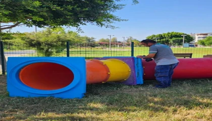 Manavgat Belediyesi köpek eğitim parkına yeni parkurlar ekliyor