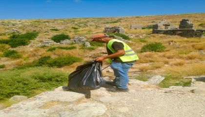 Manavgat Belediyesinden tarihi bölgelerde çevre temizliği
