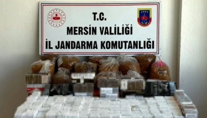 Mersinde kaçak sigara operasyonu: 15 bin makaron ve 31 kilo tütün ele geçirildi