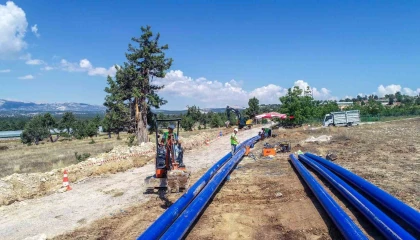 MESKİ, Erdemlide içme suyu çalışmalarını sürdürüyor