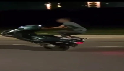 Motosiklet üzerinde tehlikeli harekete 59 bin TL ceza