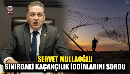 MULLAOĞLU SINIRDAKİ KAÇAKÇILIK İDDİALARINI SORDU
