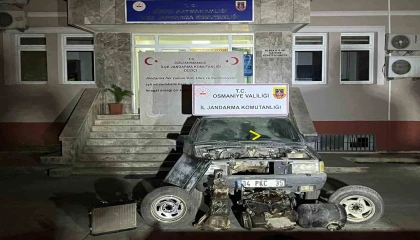 Osmaniyede çalınan otomobil Kahramanmaraşta bulundu: 2 tutuklama