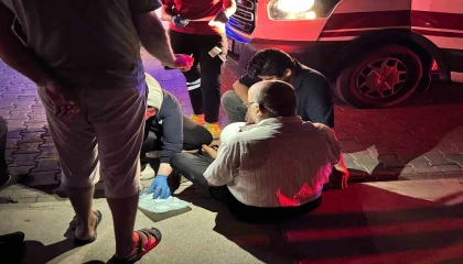 Otomobil ile çarpışan motosikletli yaralandı