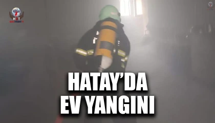 Samandağda ev yangını