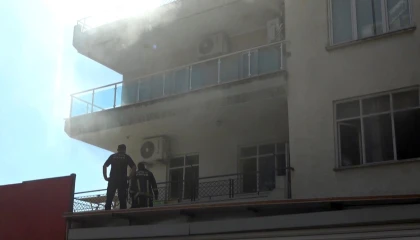 Tekstil atölyesinde çıkan yangın korkuttu