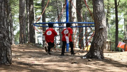 Zorkun Yaylası Şenlik Tepesinde oryantiring heyecanı