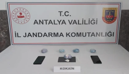 Alanyada yarım kilo kokain ele geçirildi