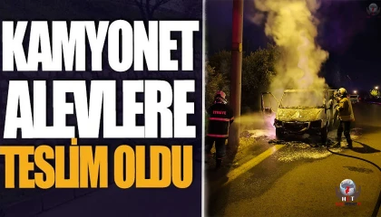Alevlere teslim olan kamyonet kullanılmaz hale geldi