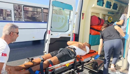 Antalyada tır ile çarpışan bisikletli yaralandı