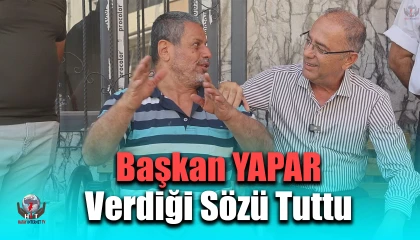 Başkan Yapar, engelli vatandaşa verdiği sözü tutarak tekerlekli sandalyeyi teslim etti