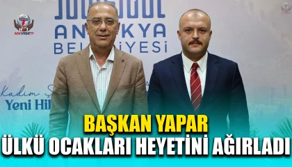 BAŞKAN YAPAR, ÜLKÜ OCAKLARI HEYETİNİ AĞIRLADI