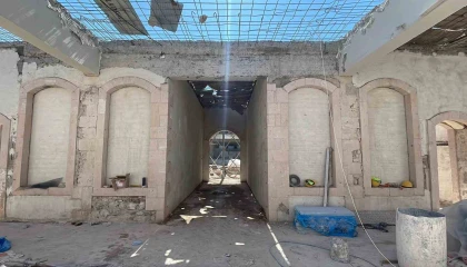 Depremde hasar gören 114 yıllık okul restorasyonla yeniden eğitime hazırlanıyor