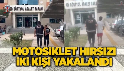 Dörtyolda motosiklet hırsızlığı şüphelisi 2 kişi tutuklandı