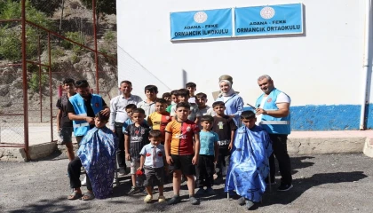 Feke Belediyesinden öğrencilere ücretsiz saç bakımı