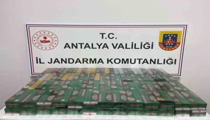 Gazipaşada 2 bin paket kaçak sigara ele geçirildi